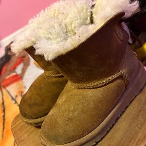 UGG Tan Boots with Cream Shearling